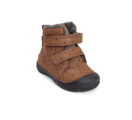 Ghete fete piele naturală îmblănite maro - DDStep [1]