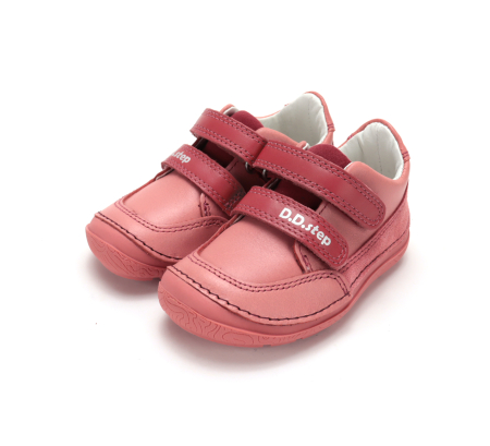 Pantofi fete - Pantofi Barefoot Copii D.D.Step Roz Strawberry S116-62538C - Piele Naturală