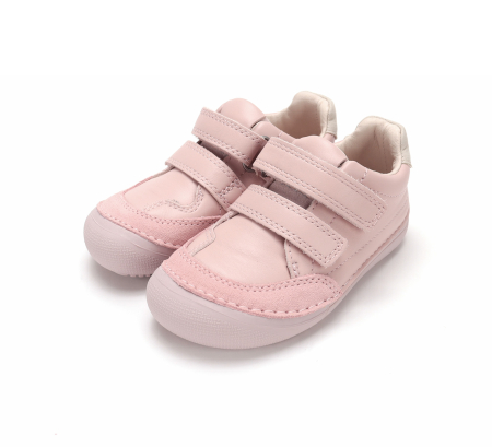 Pantofi fete - Pantofi Barefoot Copii DDStep Roz Pal S063-62900F - Piele Naturală