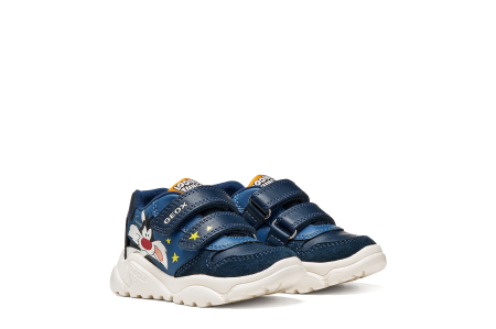 Pantofi baieti - Pantofi copii, baieti, Looney Tunes, rox, Geox Ciufciuf