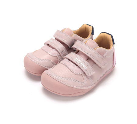 Pantofi fete - Pantofi Copii Fete DDStep Roz Pal S108-62385F - Piele Naturală