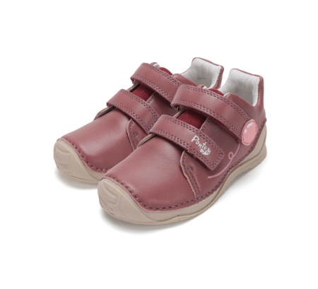 Pantofi fete - Pantofi Copii Fete Ponte20 Roz cu Supinație DA03-6-2289A - Piele Naturală
