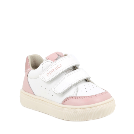 Pantofi fete - Pantofi din piele naturala fete, alb-roz- Primigi