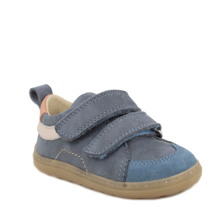 Pantofi baieti - Pantofi din piele naturala nabuc baieti, albastru - Primigi