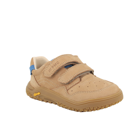 Pantofi baieti - Pantofi din piele naturala nabuc baieti, bej-albastru - Primigi