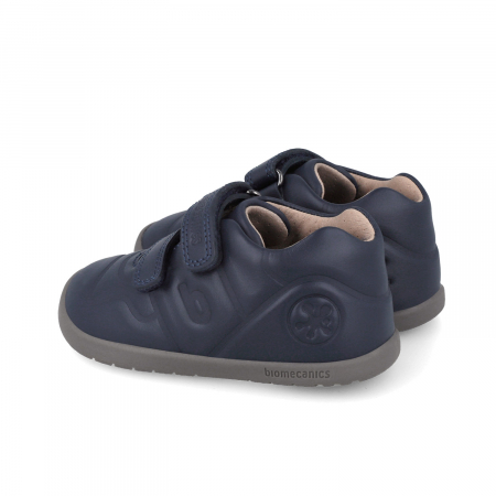Pantofi sport baieti din piele naturala barefoot bleumarin Biomecanics [1]