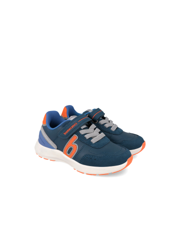 Pantofi baieti - Pantofi sport băieți Biomecanics 261275-A089, piele întoarsă și materiale tehnice - Bleumarin