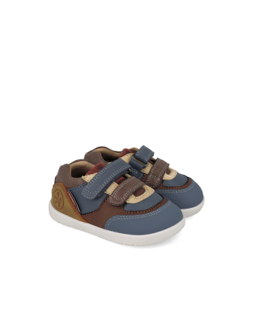 Pantofi baieti - Pantofi sport copii baieti Biomecanics calapod wide&barefoot, Sauvage Petrol din Piele 261151-C556