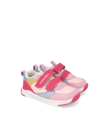 AW 2026 - Pantofi sport fete Biomecanics, 261175-C146, Barefoot/Primii Pași, Roz-Bleu