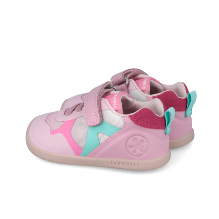 Pantofi sport fete din piele naturală/textil barefoot multicolor Biomecanics [1]