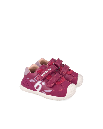 Pantofi fete - Pantofi sport fetițe Biomecanics 261130-C201 Primii Pași, piele naturală - Fucsia / Roz