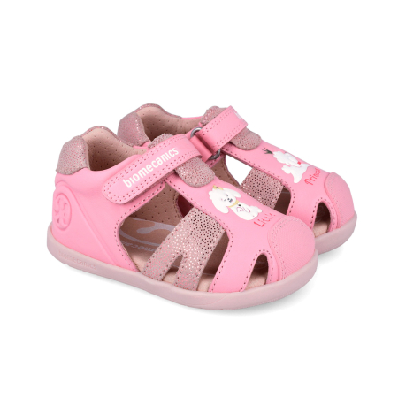 Sandale - Sandale primii pasi barefoot pentru copii, fete, din piele naturala