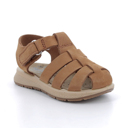 Sandale - Sandale copii din piele naturala nabuc, maro, Primigi