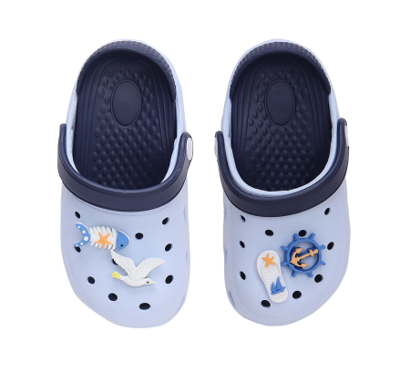 Sandale - Sandale stil crocs, pentru baieti, albastru - DD Step
