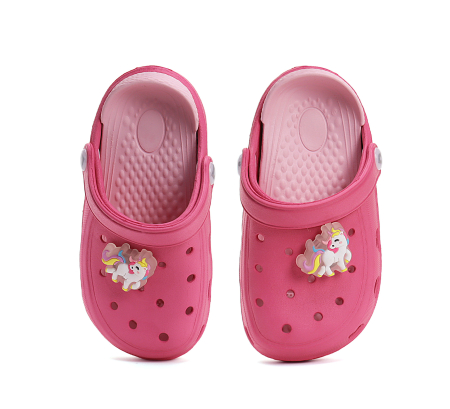 Încălțăminte fete - Sandale stil crocs, pentru fete, roz - DD Step