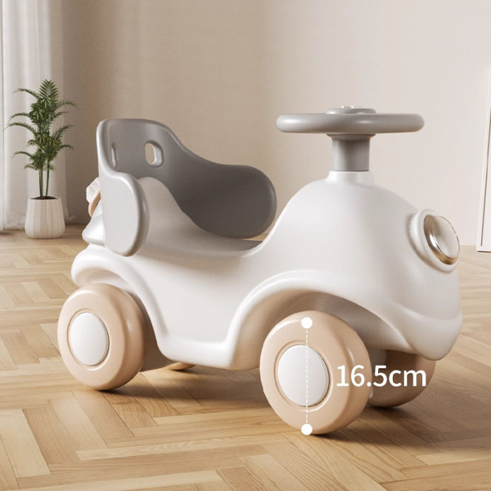 Mașinuță balansoar pentru copii 3 în 1, ride-on cu mâner de împingere, design modern, jucărie educativă, 1+ ani [3]