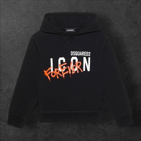 Hainute Copii - Hanorac DSQ ROZ NEGRU