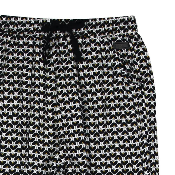 Pantaloni fete lejeri, vascoza, banda elastica, imprimeu flori, brand BOBOLI [3]