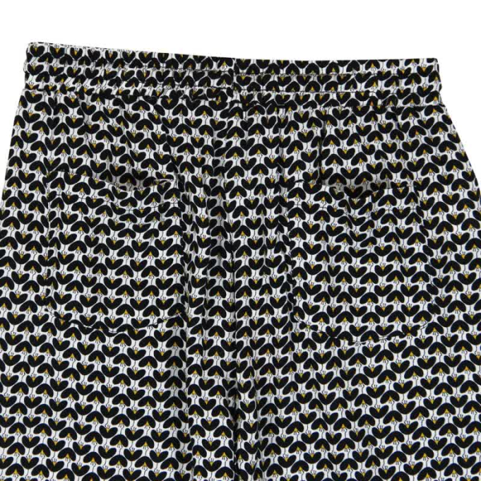Pantaloni fete lejeri, vascoza, banda elastica, imprimeu flori, brand BOBOLI [4]