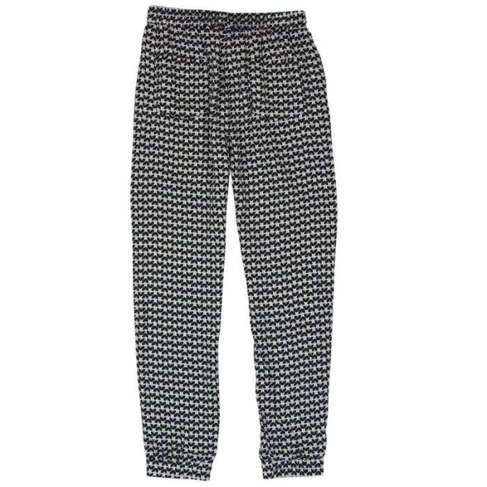 Pantaloni fete lejeri, vascoza, banda elastica, imprimeu flori, brand BOBOLI [2]