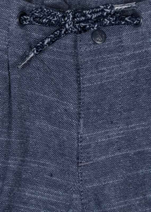 Pantaloni scurti bebe baiat, bumbac 100%, gri/blue, brand Boboli [3]