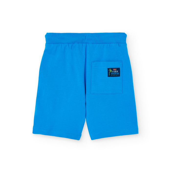 Pantaloni scurti baieti 2-14 ani, bumbac better cotton, albastru, brand Boboli [2]