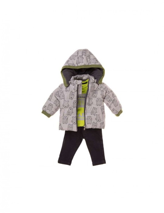 Babybol Set 3 piese baiat, gri [3]