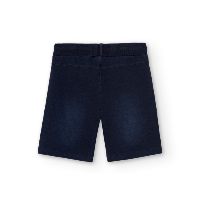 Bermuda baiat, fake denim, darkblue, Boboli [2]