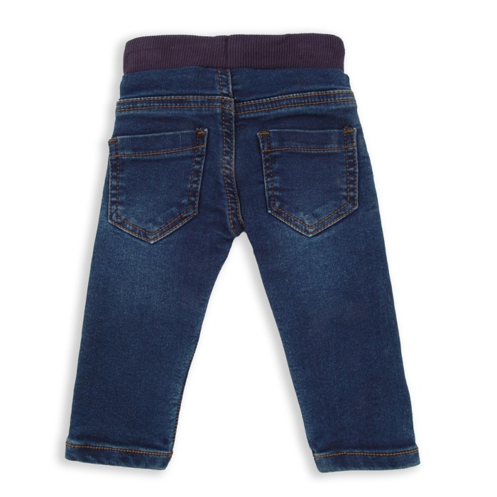 Blugi baieti 3 luni - 6 ani, bumbac, dark blue, Babybol [2]
