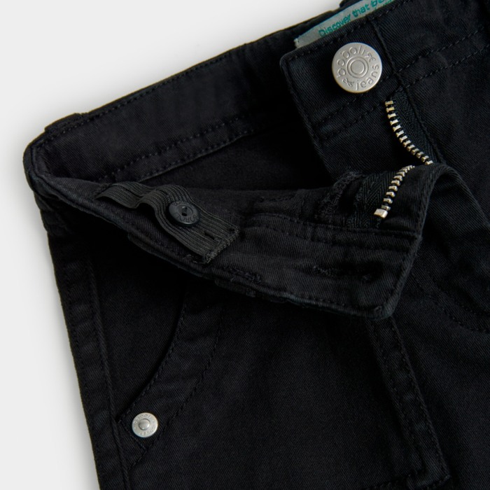 Blugi fete Cargo, evazati, negri, Boboli [3]