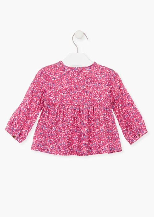 Bluza bebe fetita, imprimeu floral,roz Losan [2]