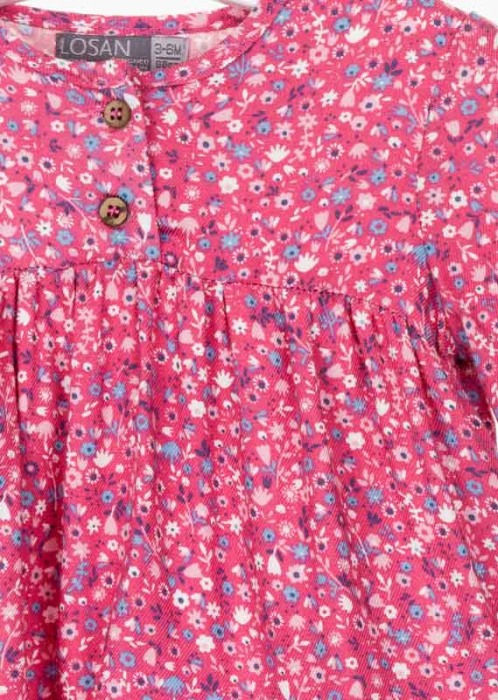Bluza bebe fetita, imprimeu floral,roz Losan [3]