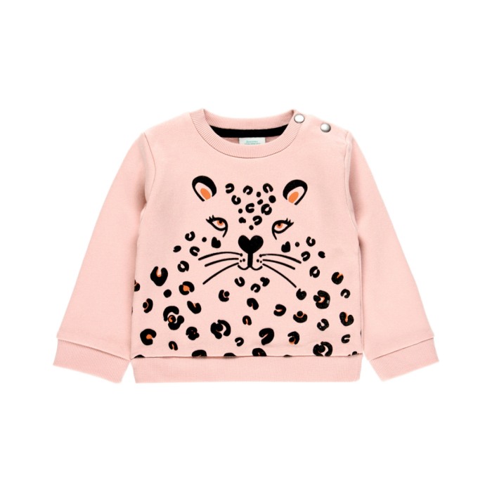 Bluza fete vatuita animal print, roz pudra , Boboli [1]