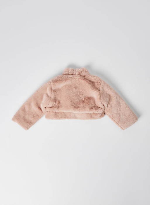 Bolero fete elegant blanita, roz pudra, Babybol [2]