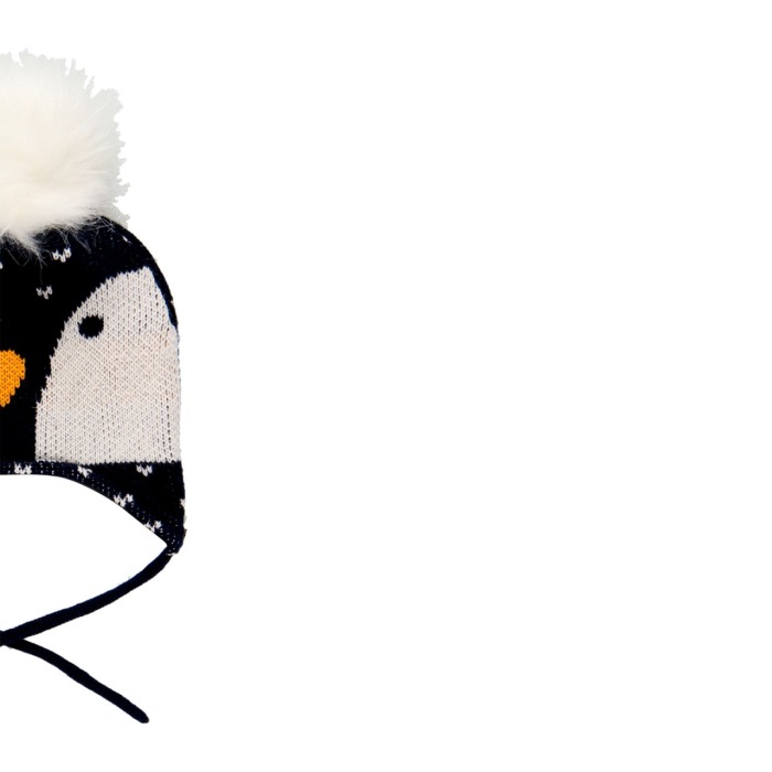 Caciula tricot pinguin unisex Boboli [3]