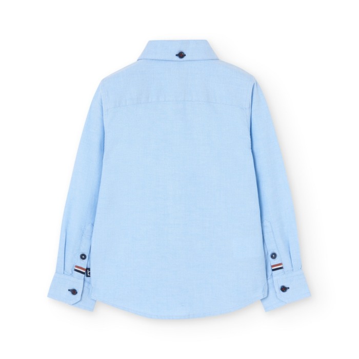 Camasa baiat, bumbac better cotton, bleu, brand Boboli [2]