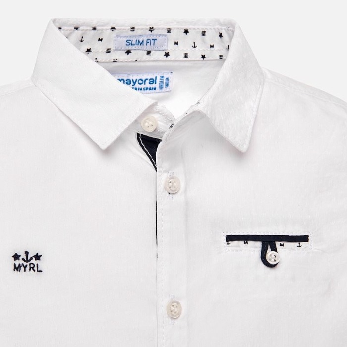 Camasa baiat cu maneca scurta, alba , Mayoral [4]