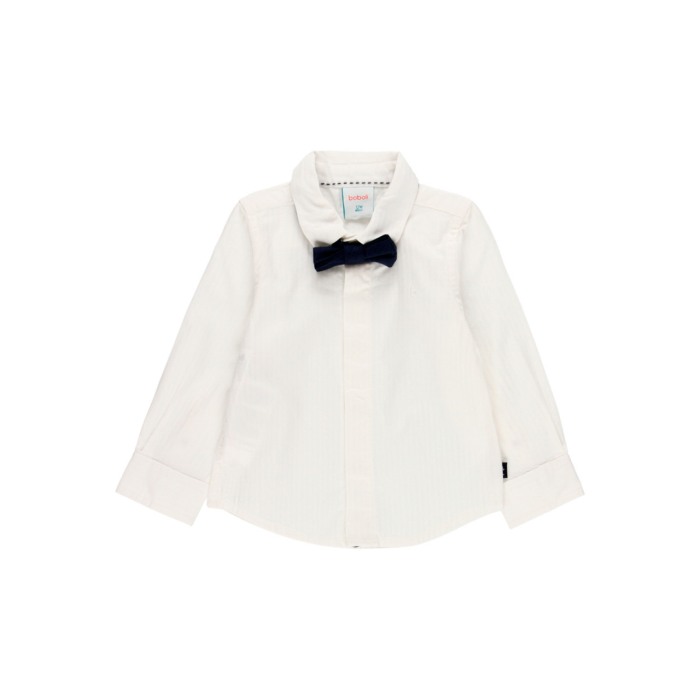 Camasa bebe baieti cu papion bleumarin, bumbac, Boboli [1]