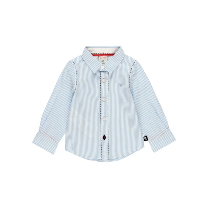 Camasa bumbac maneca lunga baiat, dungi bleu, Boboli [1]