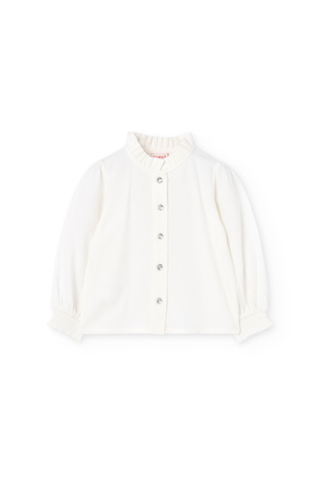 Camasa eleganta fetite, bumbac better cotton, ivoire, brand Boboli [3]