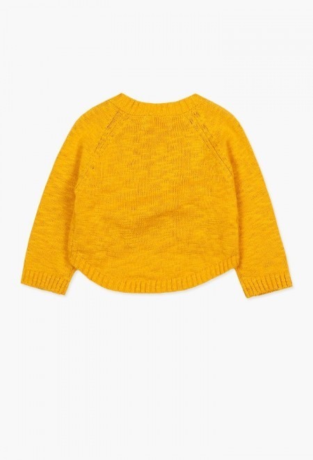 Cardigan tricot fete , mustar, Boboli [2]