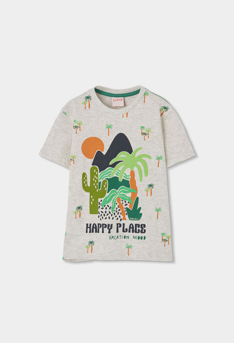 Compleu 2 piese vara baieti 1-10 ani ani, tricou cu bermuda verde, gri, brand Boboli [3]