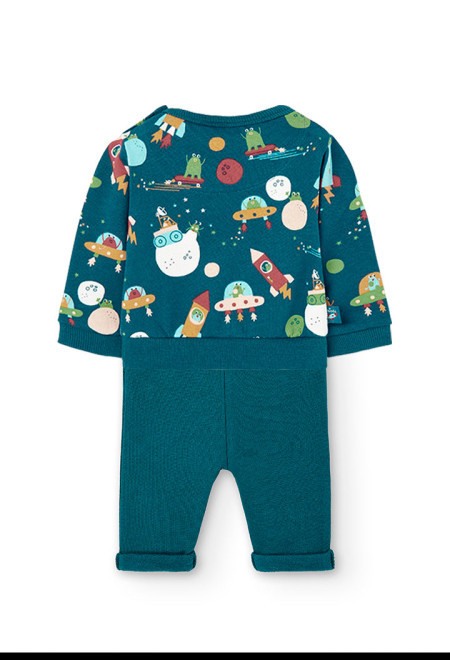 Compleu bebe baiat bumbac better cotton, Boboli [2]