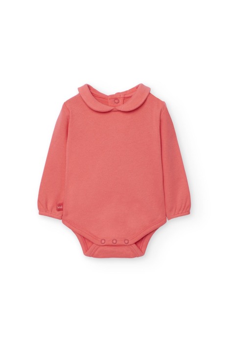 Compleu bebe fetita, salopeta denim cu body , broderie ciupercute, brand Boboli [2]