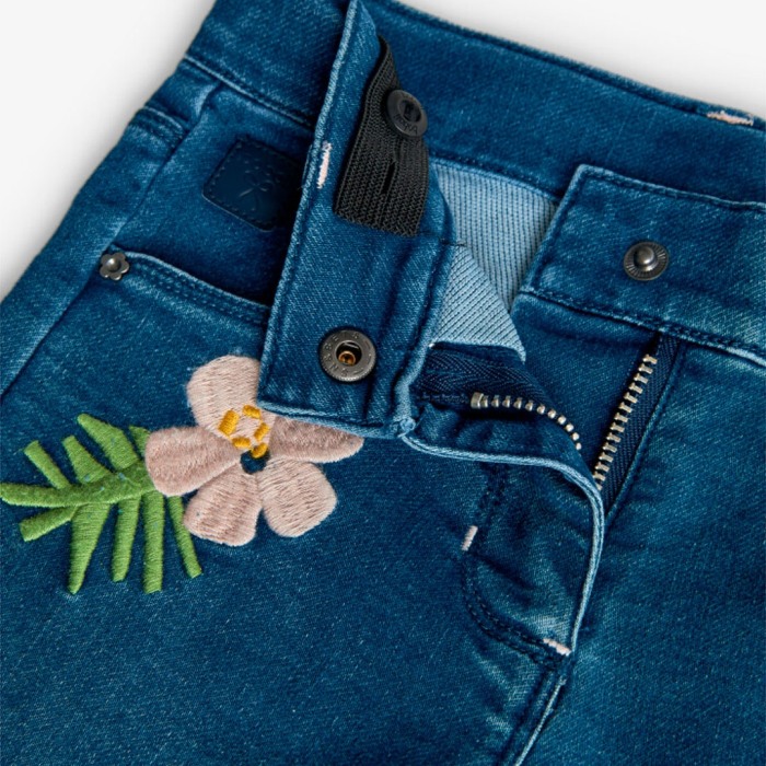 Compleu fete 2 piese, bluza maneca lunga si blugi evazati, brand Boboli [4]