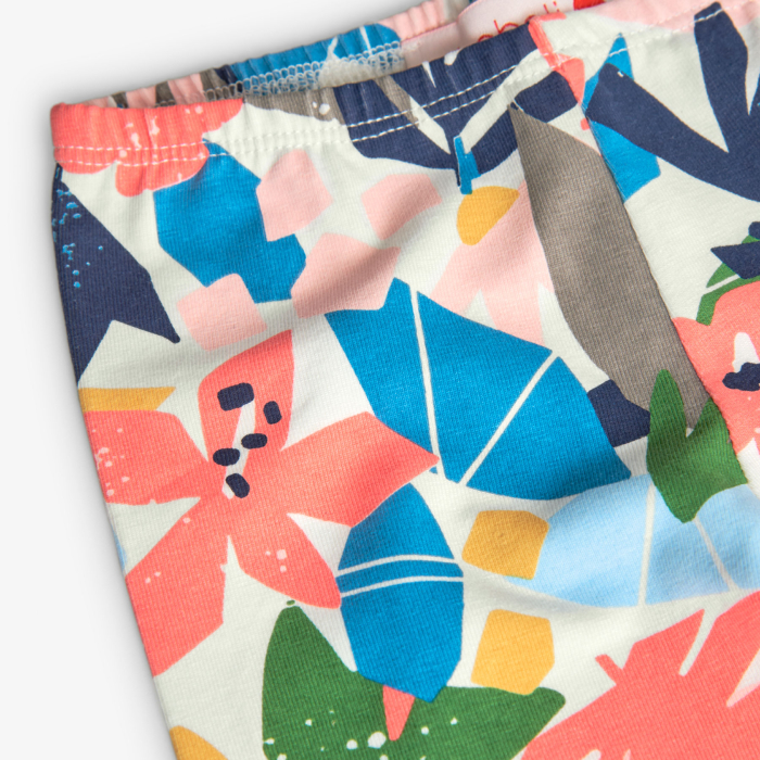 Compleu fetite 1-8 ani primavara, bumbac better, imprimeu floral, brand Boboli [8]