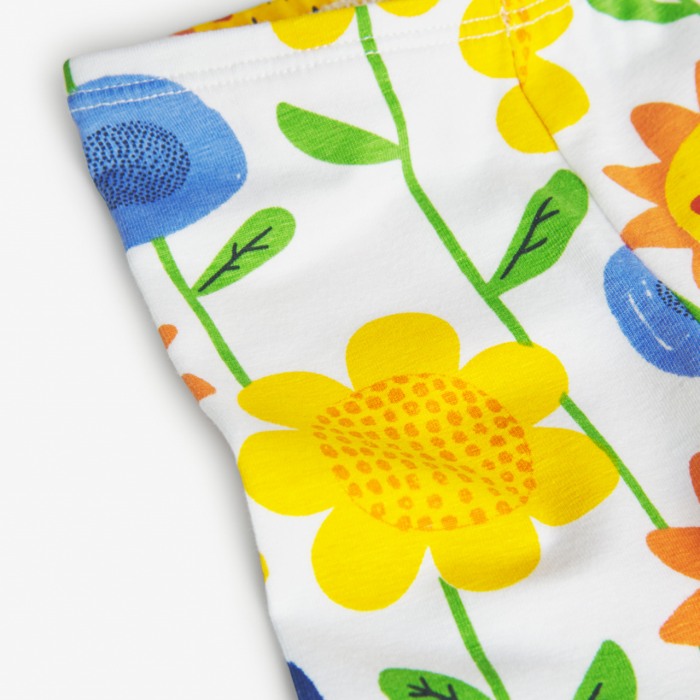 Compleu fetite, bumbac, tricou maneca lunga si colanti, imprimeu floral, Boboli [6]