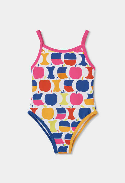 Costum baie fetite intreg cu imprimeu fructe , multicolor, brand Boboli [1]