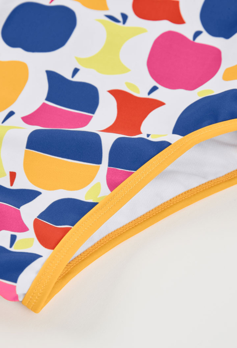 Costum baie fetite intreg cu imprimeu fructe , multicolor, brand Boboli [4]