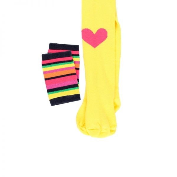 Dres bumbac fetite cu jambiera multicolor, brand Boboli [2]